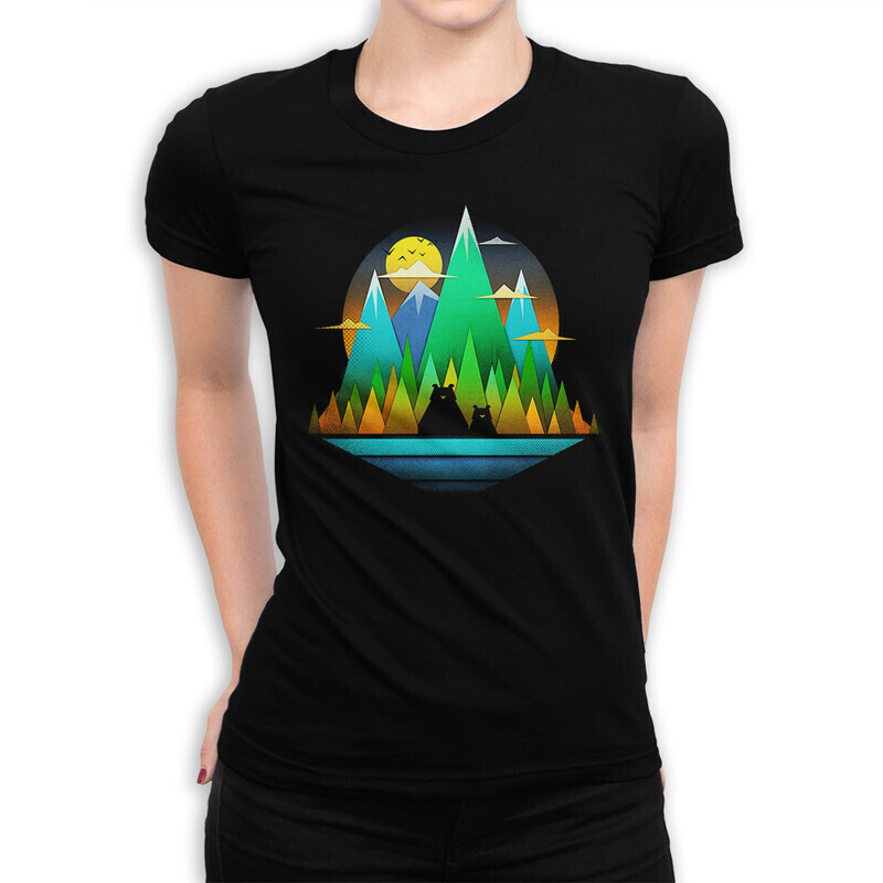 

Футболка женская Dream Shirts с Медведем 10005031 черная 2XL, с Медведем 10005031
