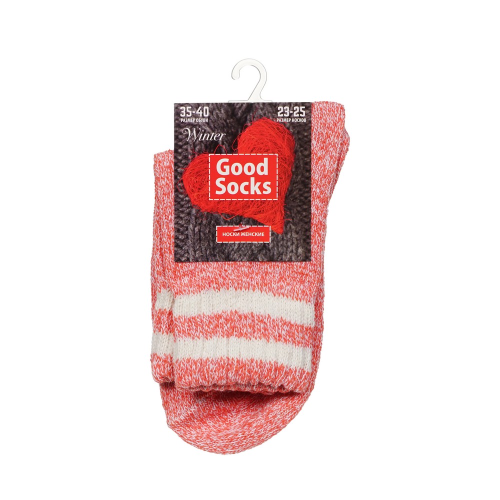 

Носки женские Good Socks WHW23412-17 красные 23-25, Красный, WHW23412-17