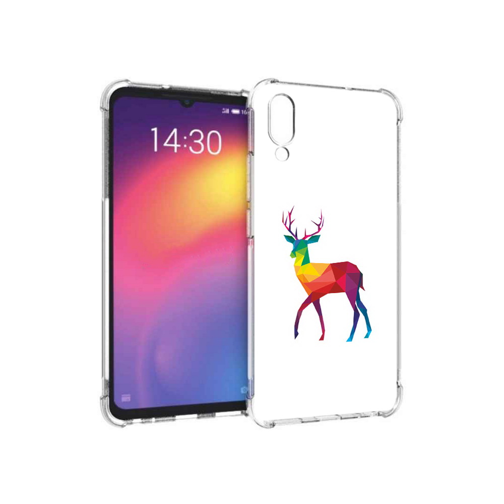 

Чехол MyPads Tocco для Meizu Note 9 геометрический олень (PT134513.88.286), Прозрачный, Tocco