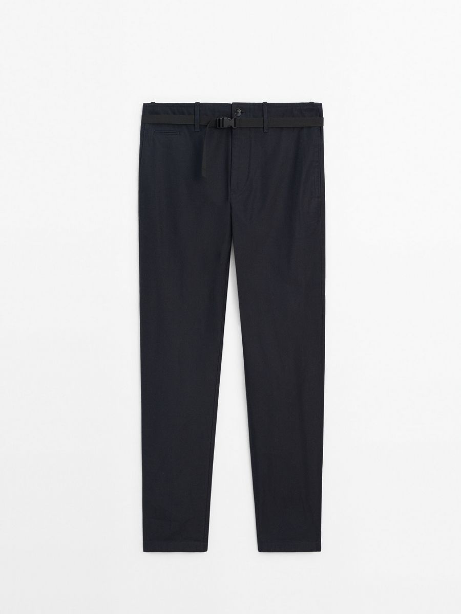 

Брюки мужские Massimo Dutti 000230154 синие 42 EU, Синий, 000230154
