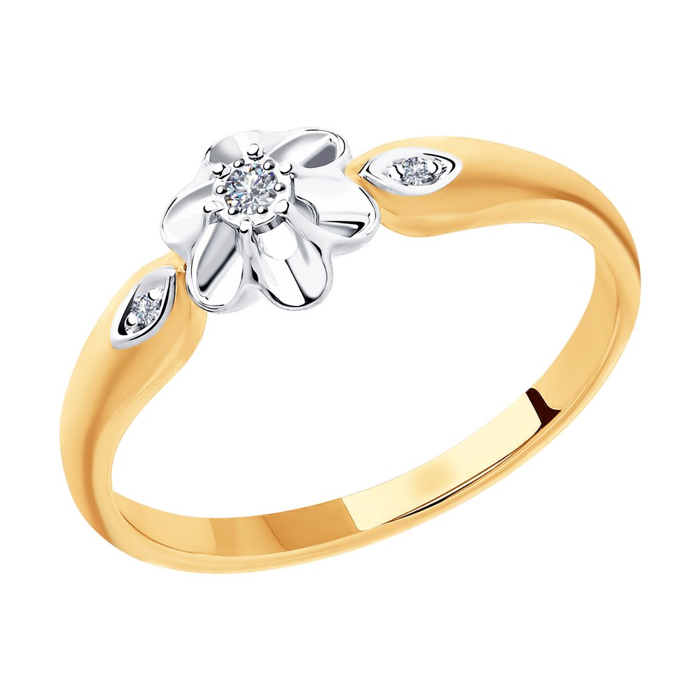 

Кольцо из красного золота с бриллиантом р.  Diamant 51-210-00242-1, 51-210-00242-1