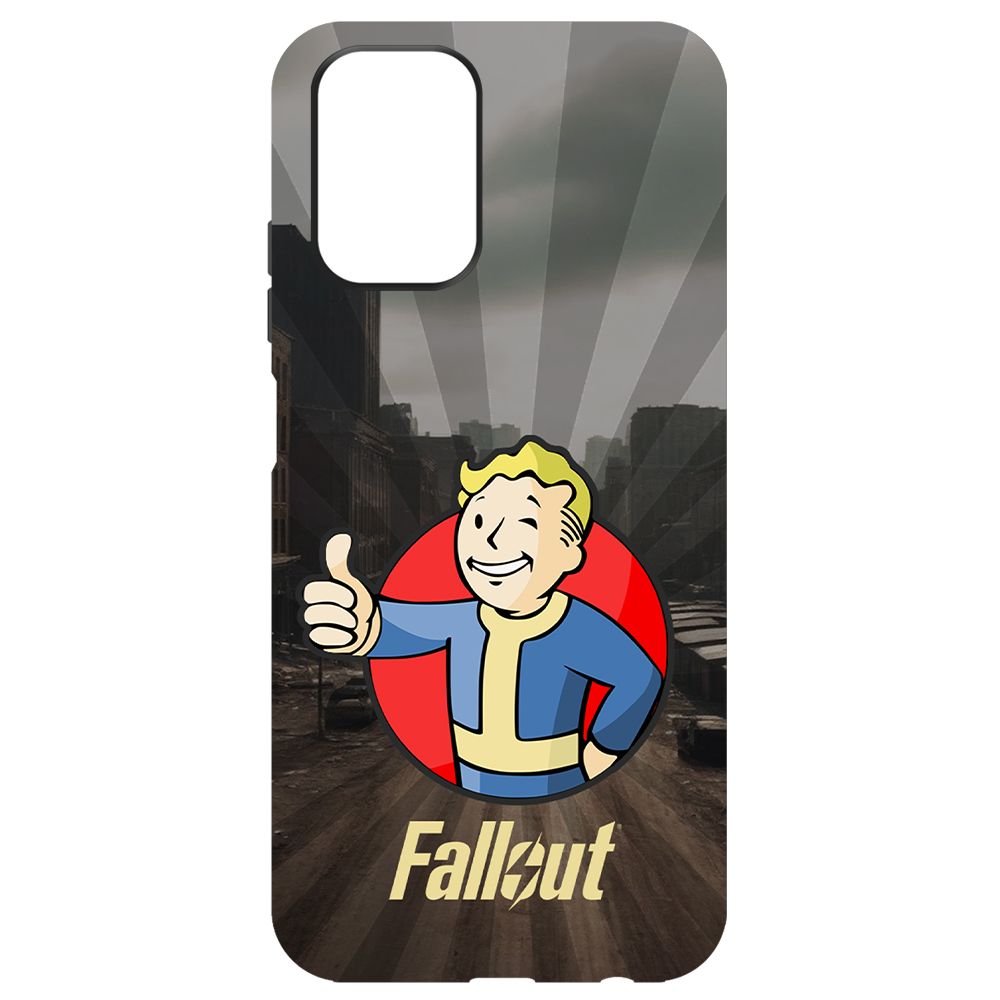 

Чехол-накладка Krutoff Soft Case Фоллаут (Fallout) - Волт-бой для Xiaomi Redmi Note 10S, Черный
