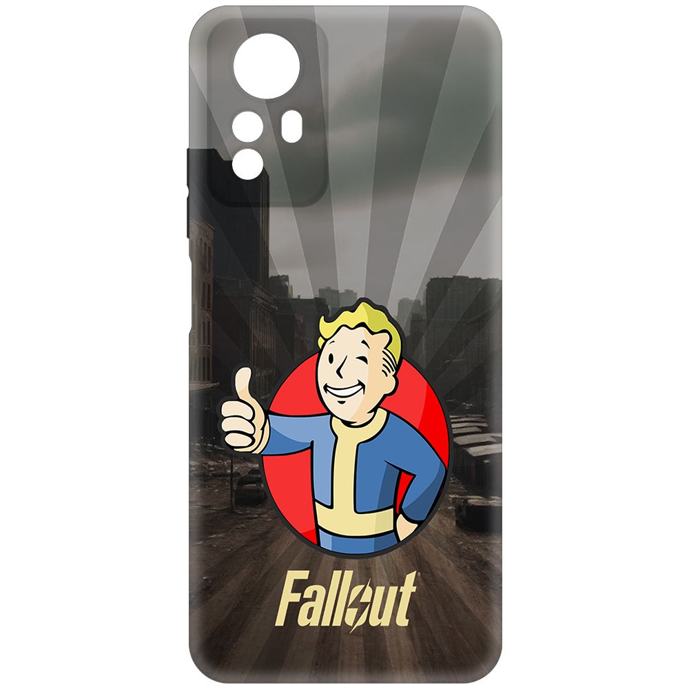 

Чехол-накладка Krutoff Soft Case Фоллаут (Fallout) - Волт-бой для Xiaomi Redmi Note 12S, Черный