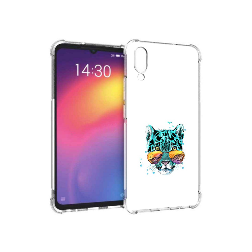 

Чехол MyPads Tocco для Meizu Note 9 голубой лео (PT134513.88.294), Прозрачный, Tocco