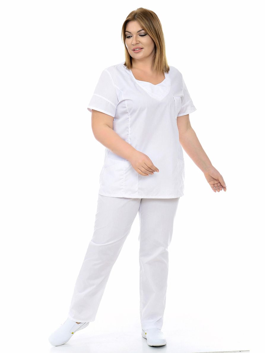 фото Костюм медицинский женский medicalwear олеся 104 белый 56 ru