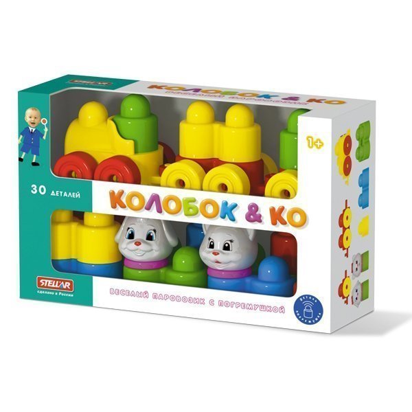 

Констр-р Колобок и компания 30 дет.с паровозиком 03024 /4/