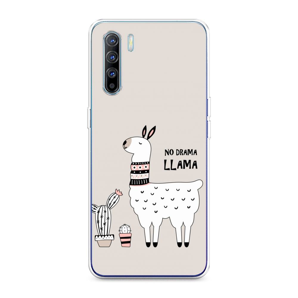 

Чехол Awog на Oppo A91/Reno 3 "No drama LLama", Разноцветный, 252450-2