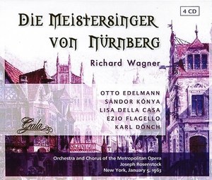 WAGNER R - Die Meistersinger Von Nurnberg 1963 Edelmann Konya Della Casa Flagell 16899₽