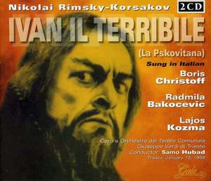 RIMSKY-KORSAKOV, NIKOLAY - Ivan Il Terribile (1968) Christoff / Bakocevic / Kozma / Hubad