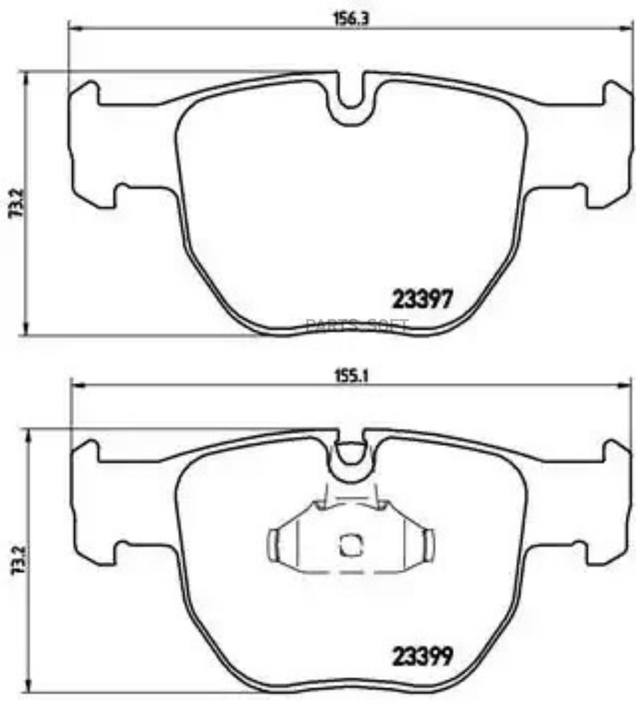 

Тормозные колодки brembo передние P44012