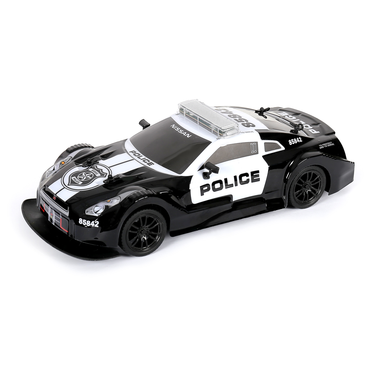 

Радиоуправляемая машина Nissan GTR Полиция (с мигалками) 1:16 - MX8992