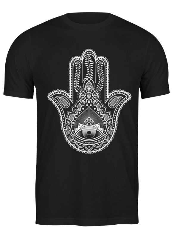 

Футболка мужская Printio Hamsa черная 2XL, Черный, Hamsa