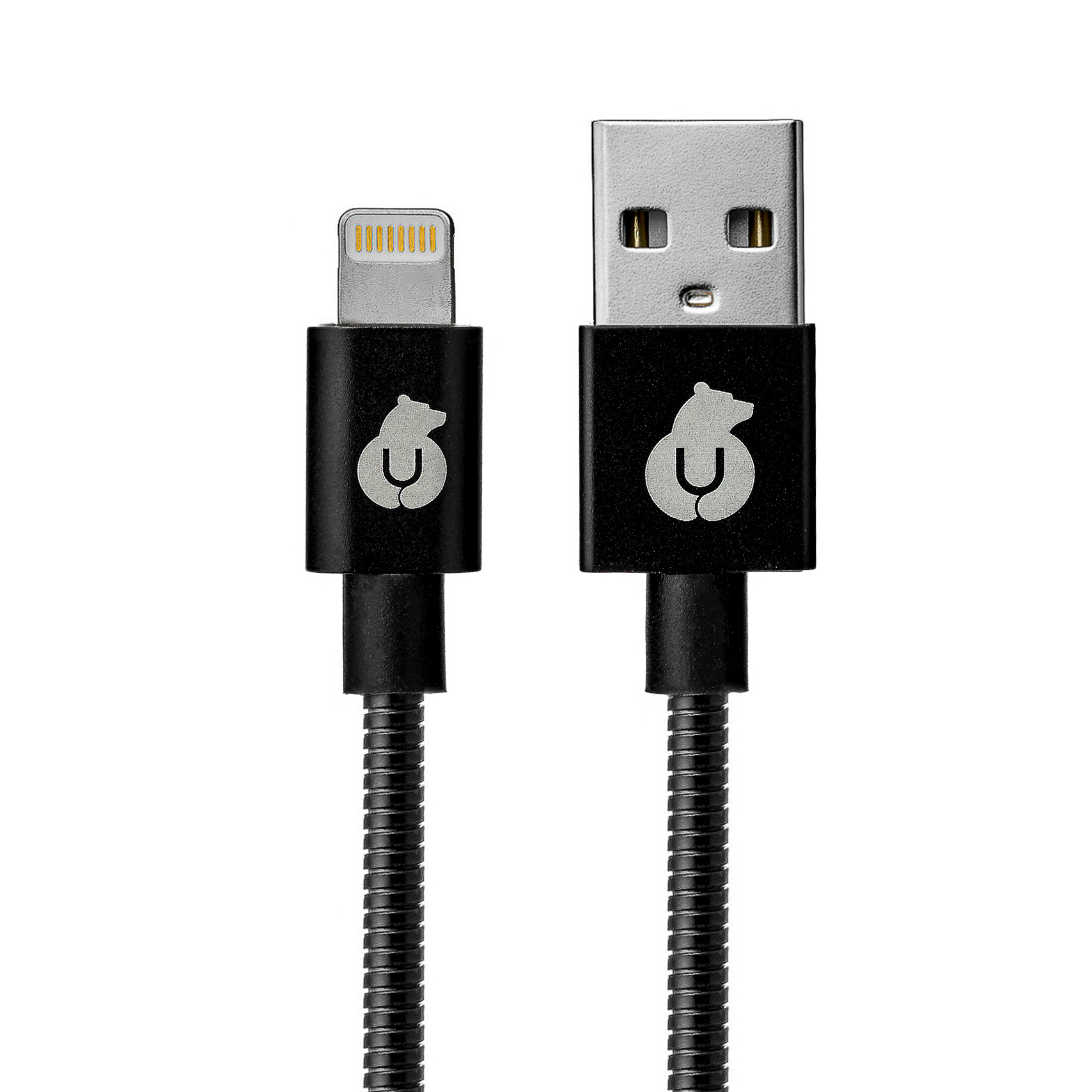 Кабель uBear Force MFI Lightning - USB Kevlar Cable (Metal), черный