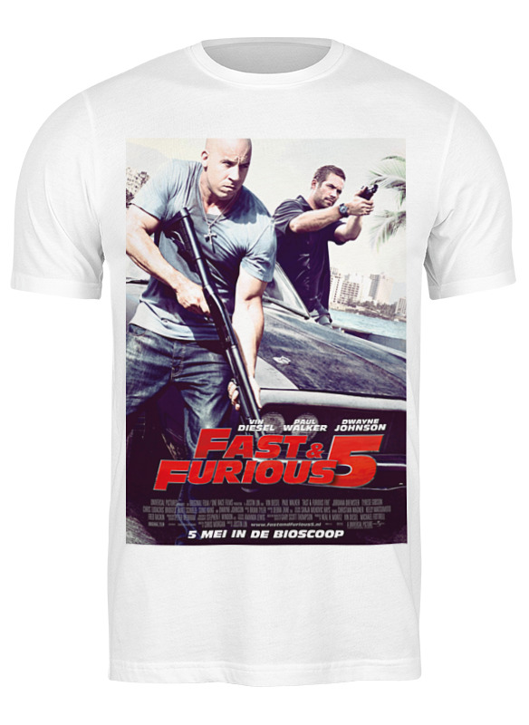 

Футболка мужская Printio Fast & furious / форсаж белая 2XL, Белый, Fast & furious / форсаж