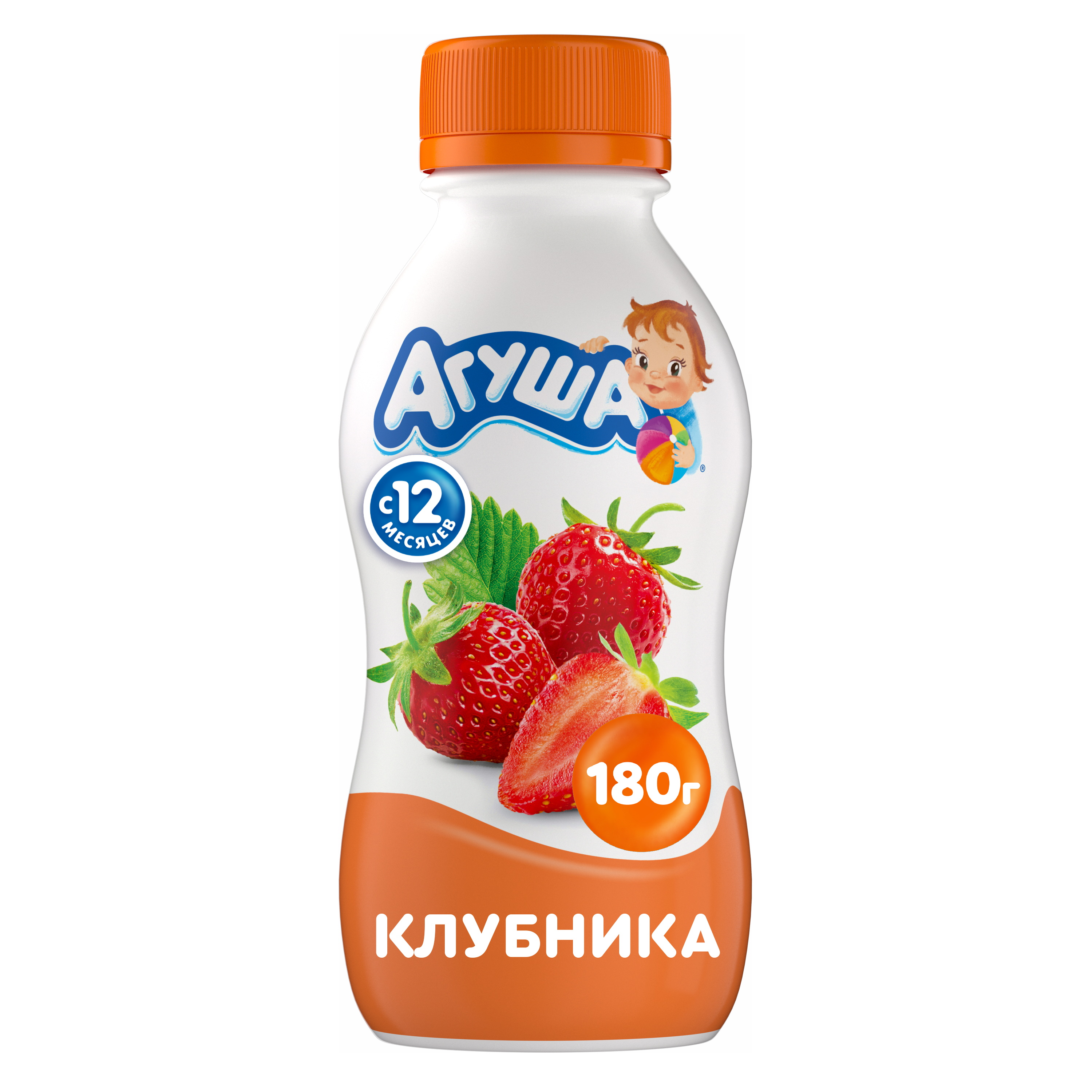 Ряженка Агуша клубника 2.9% с 12 месяцев 180г
