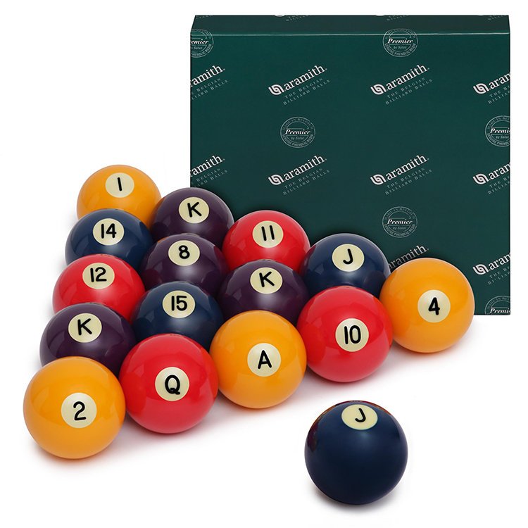 

Шары Aramith Poker Pool 57,2мм, синий биток, Poker Pool