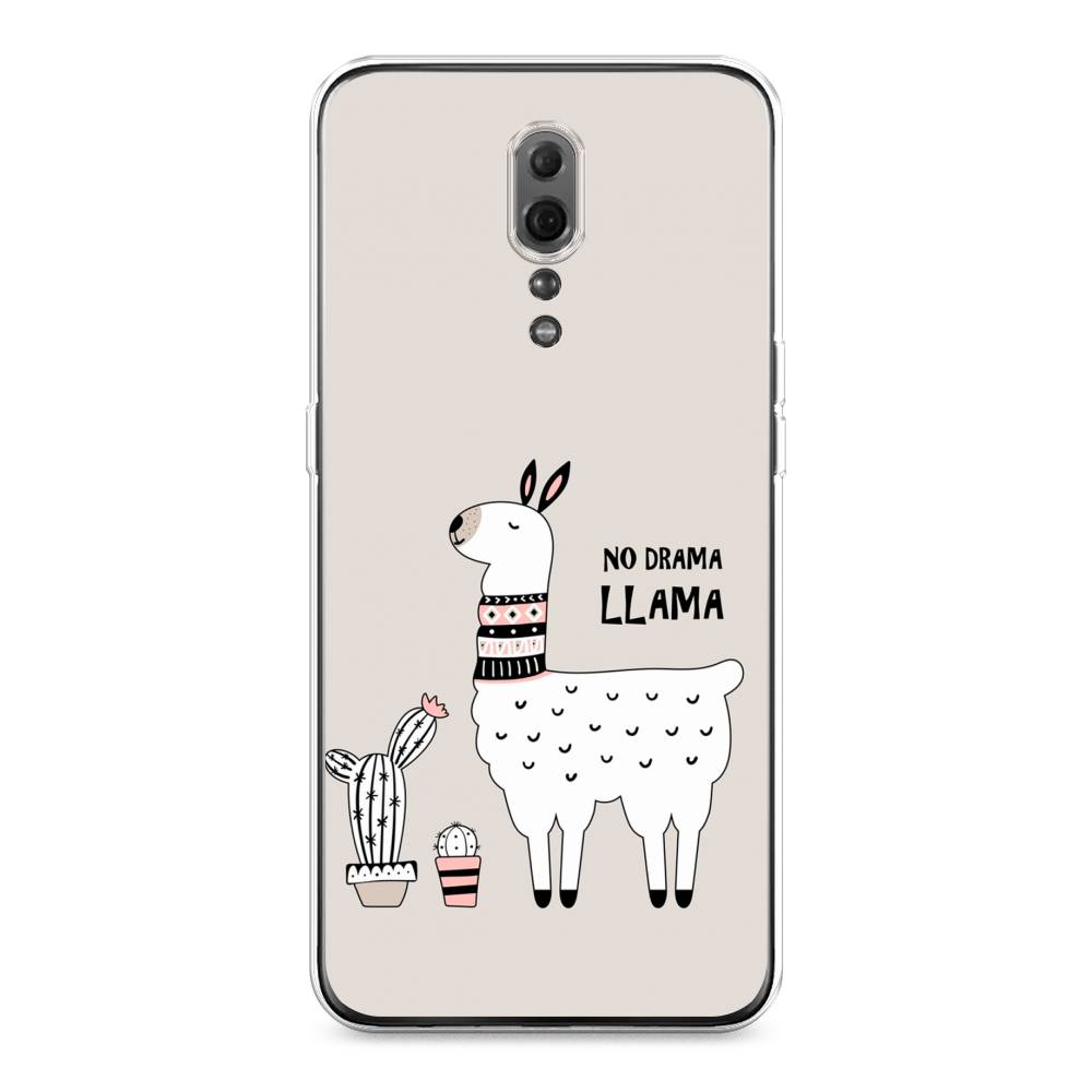 

Чехол Awog на Oppo Reno Z "No drama LLama", Разноцветный, 250950-2