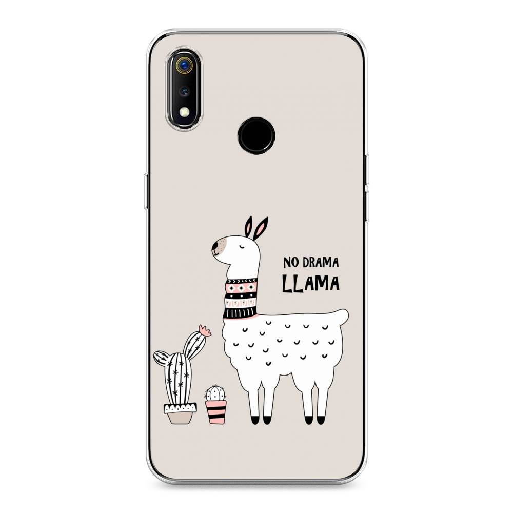 

Чехол Awog на Realme 3 "No drama LLama", Разноцветный, 251050-2