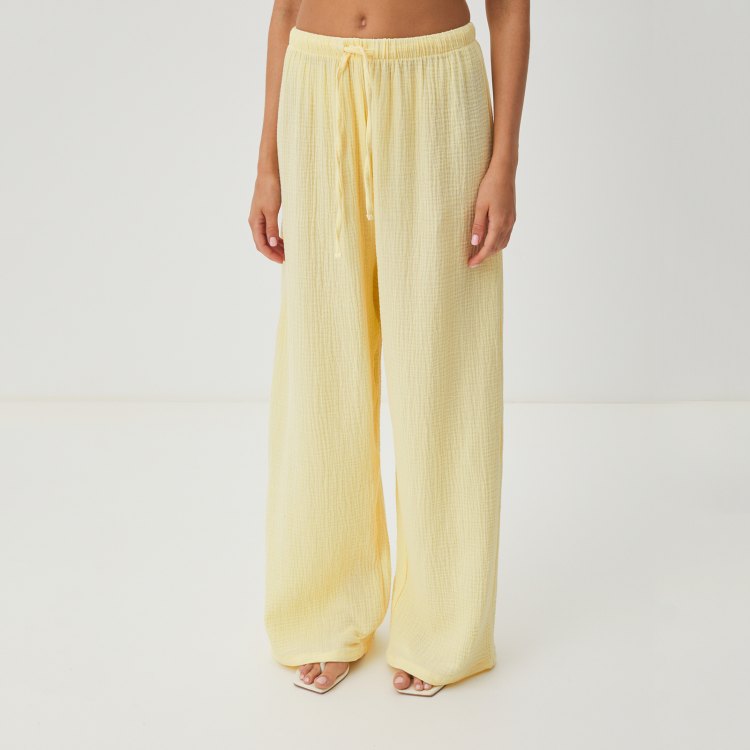 

Брюки женские Maison David BLN920 желтые L, Желтый, BLN920