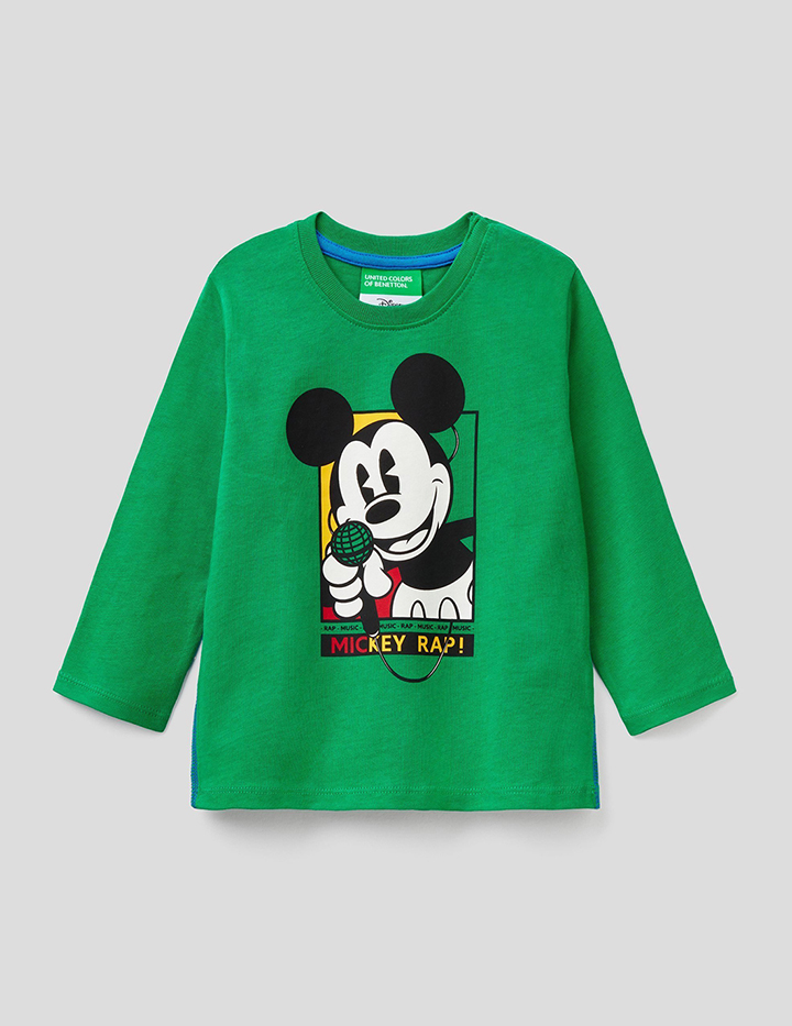

Лонгслив для мальчиков Benetton цв. зеленый р.80, 21A_3096C15E5