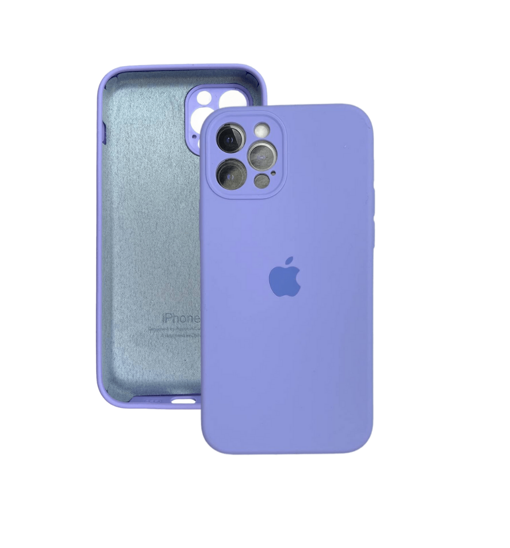 фото Чехол силиконовый для iphone 12 pro с защитой камеры maksud-aks