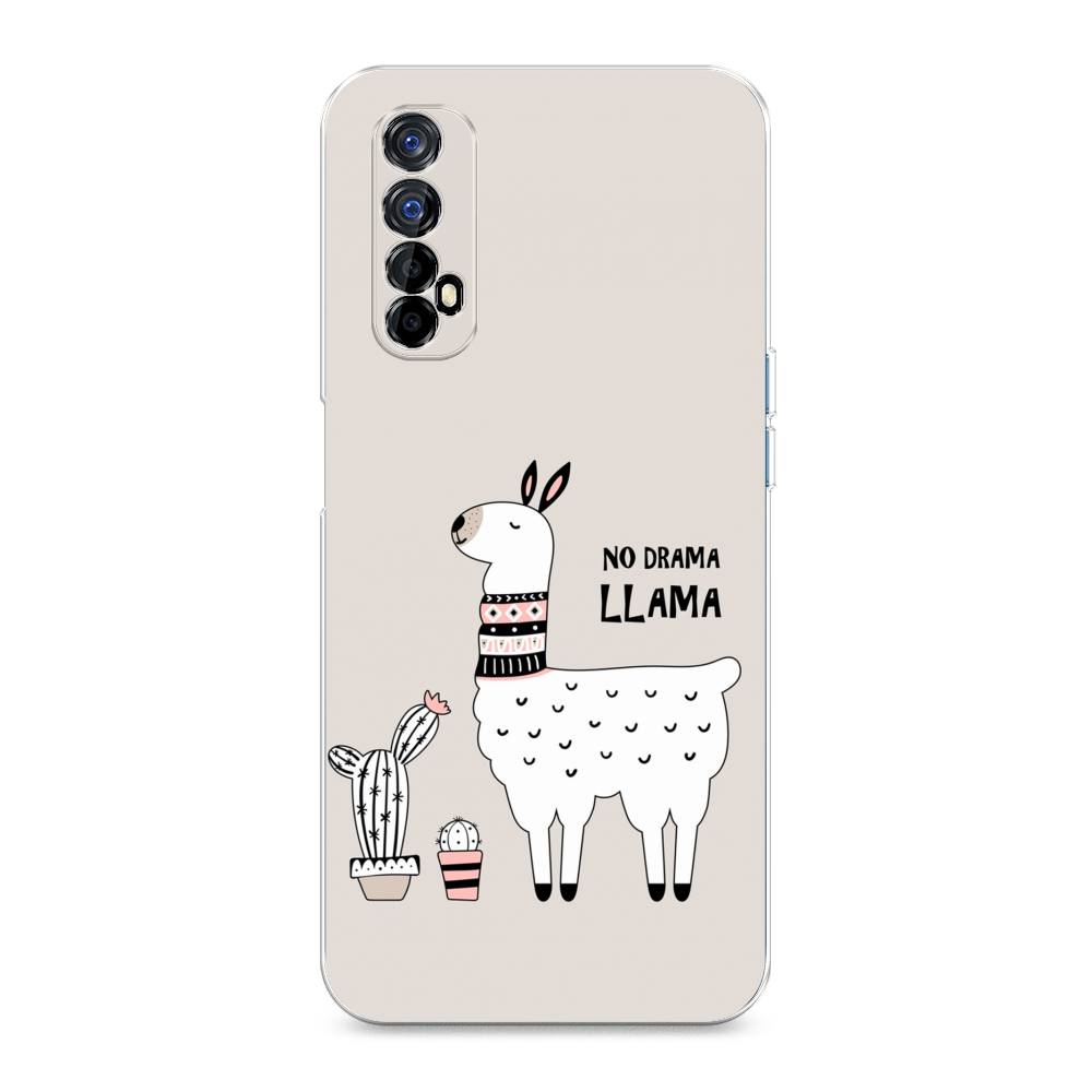 

Чехол Awog на Realme 7 "No drama LLama", Разноцветный, 254150-2