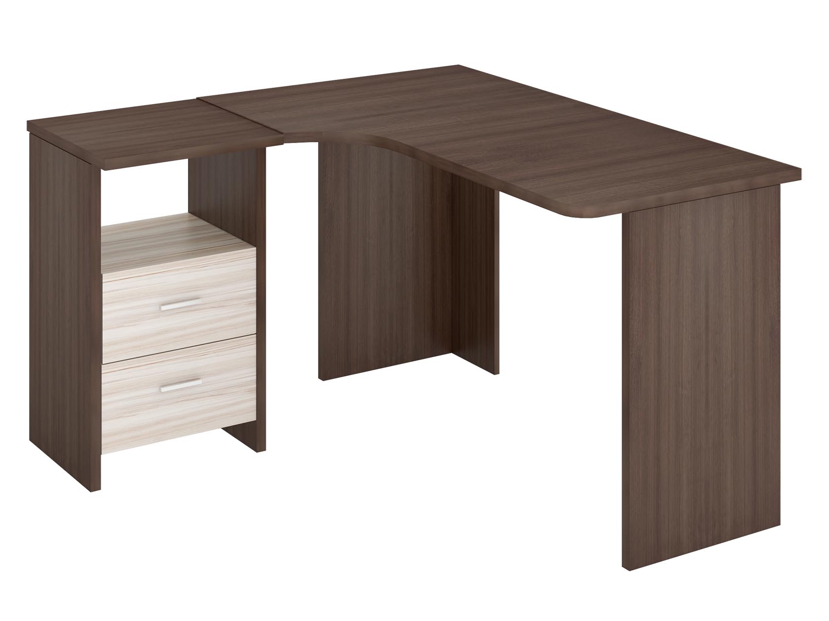 

Компьютерный стол Угл130 с тумбой Шамони/Карамель, Левая, Угл130 с тумбой Темное-светлое дерево ,Левая