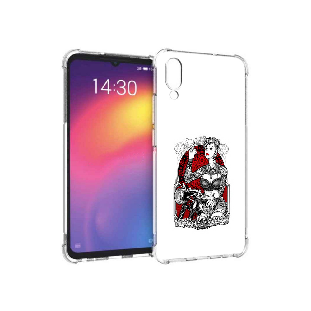 

Чехол MyPads Tocco для Meizu Note 9 девушка на мотоцикле (PT134513.88.308), Прозрачный, Tocco