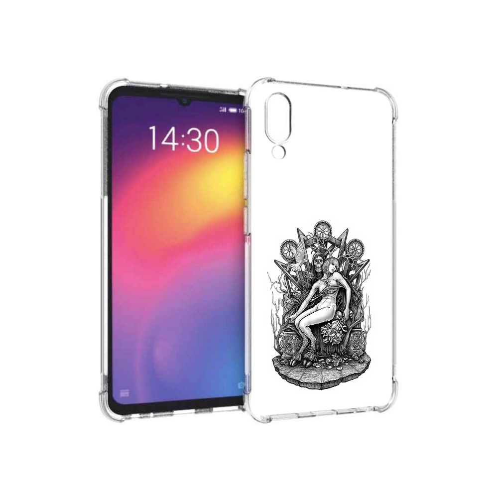 

Чехол MyPads Tocco для Meizu Note 9 девушка на троне (PT134513.88.309), Прозрачный, Tocco
