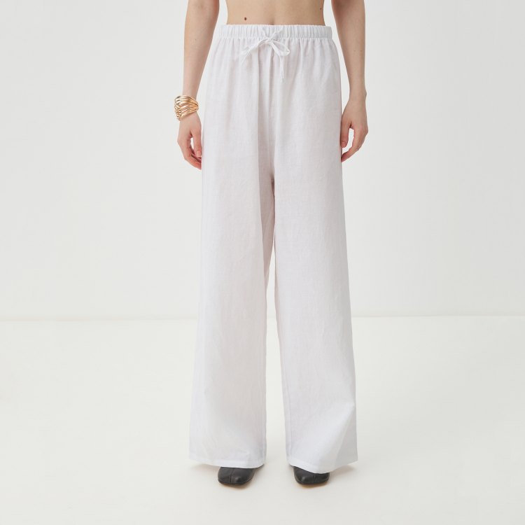 

Брюки женские Maison David BLN920-1 белые M, Белый, BLN920-1