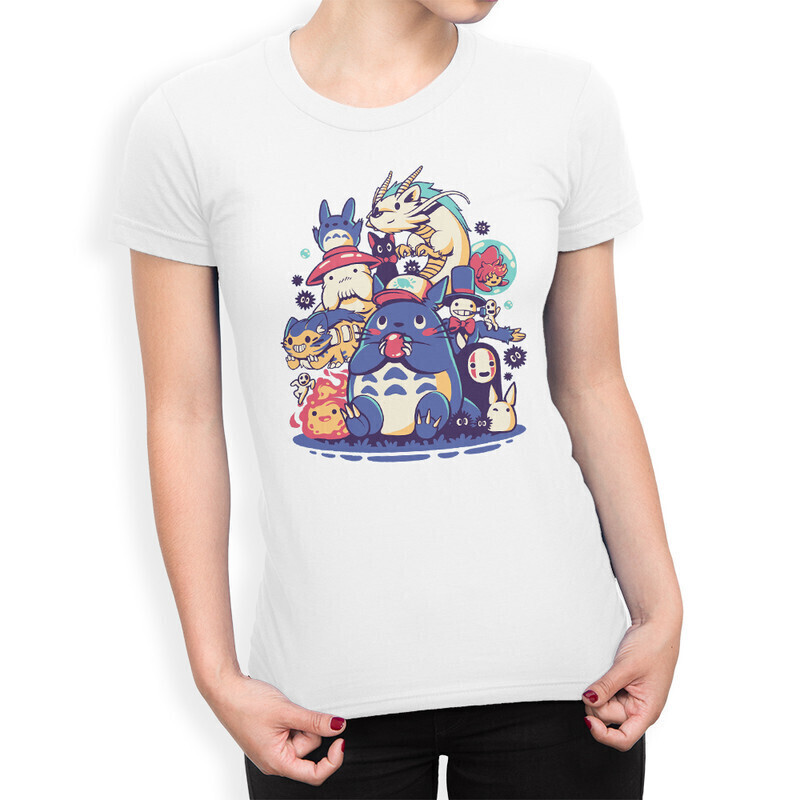

Футболка женская Dream Shirts Студия Гибли 10005111 белая XS, Студия Гибли 10005111