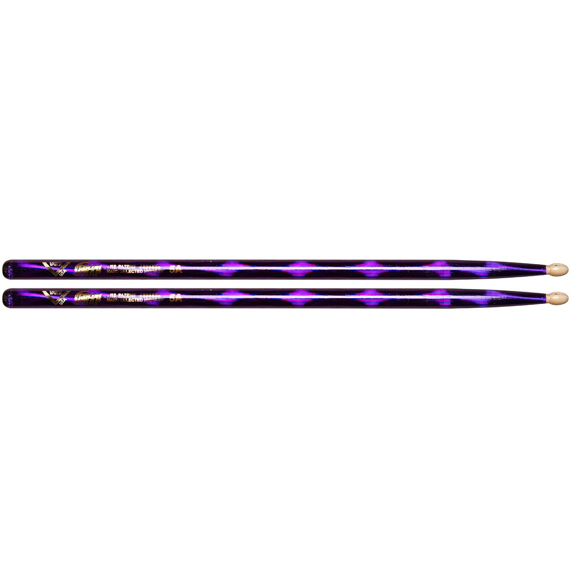 фото Палочки для барабана vater vcp5aw color wrap purple optic 5a