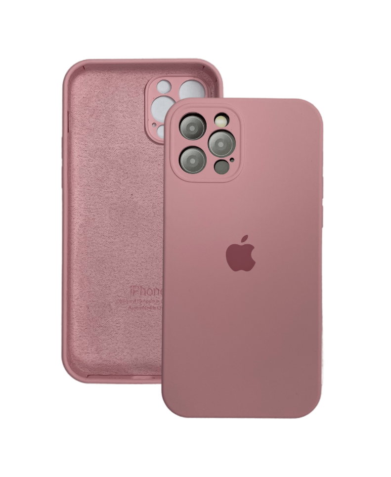 фото Чехол силиконовый для iphone 12 pro с защитой камеры maksud-aks