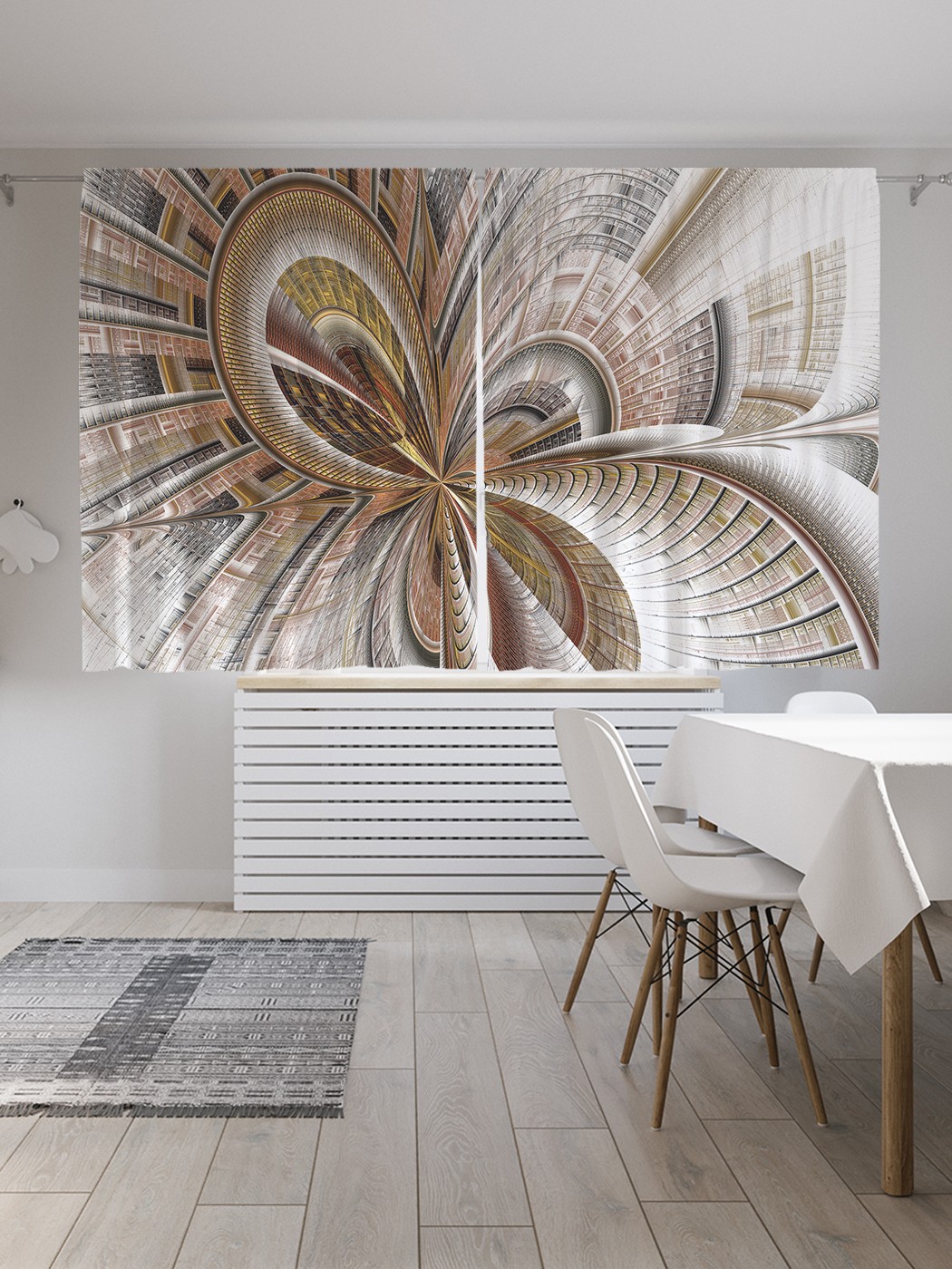 

Шторы JoyArty с фотопечатью "Абстракция стимпанк" из сатена, 290х180 см, Абстракция стимпанк