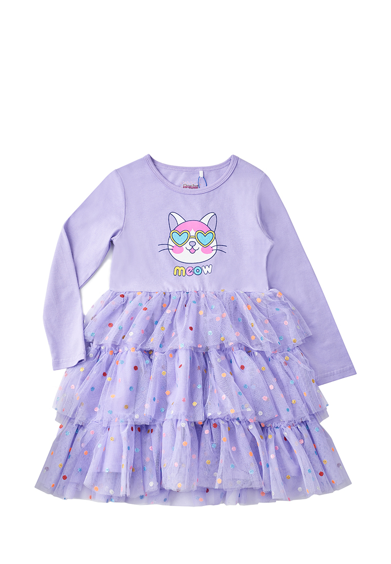 Платье детское Max&Jessi AW23C44003313, фиолетовый, 110