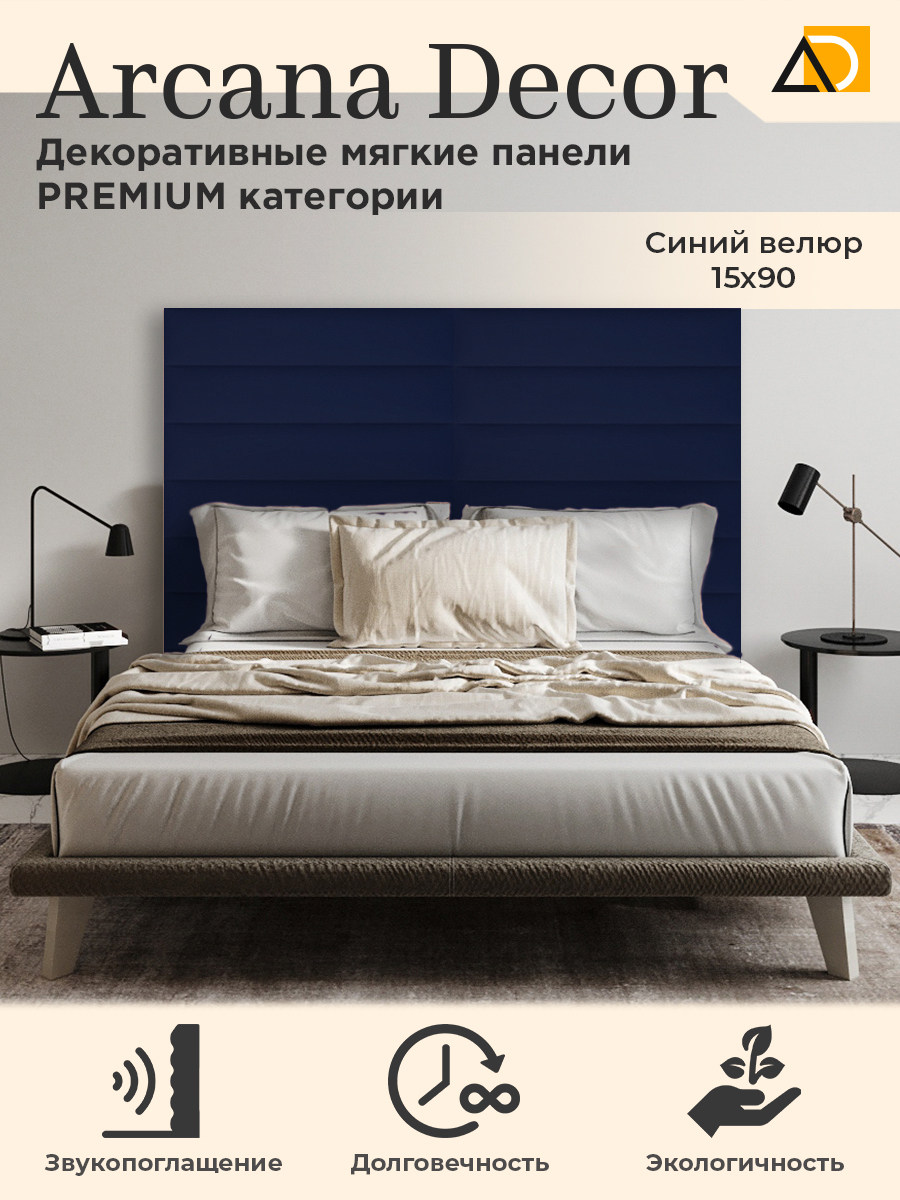 

Стеновые панели Arkana Decor 15/90 синий, 1590