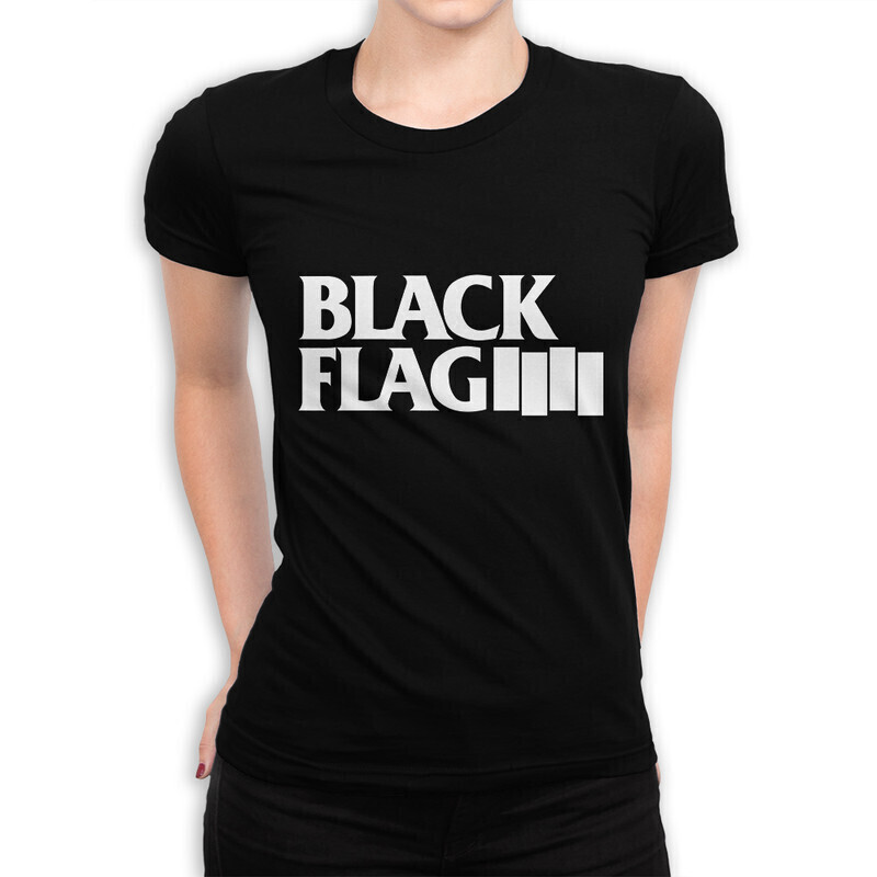 

Футболка женская Dream Shirts Black Flag 10005201 черная S, Black Flag 10005201