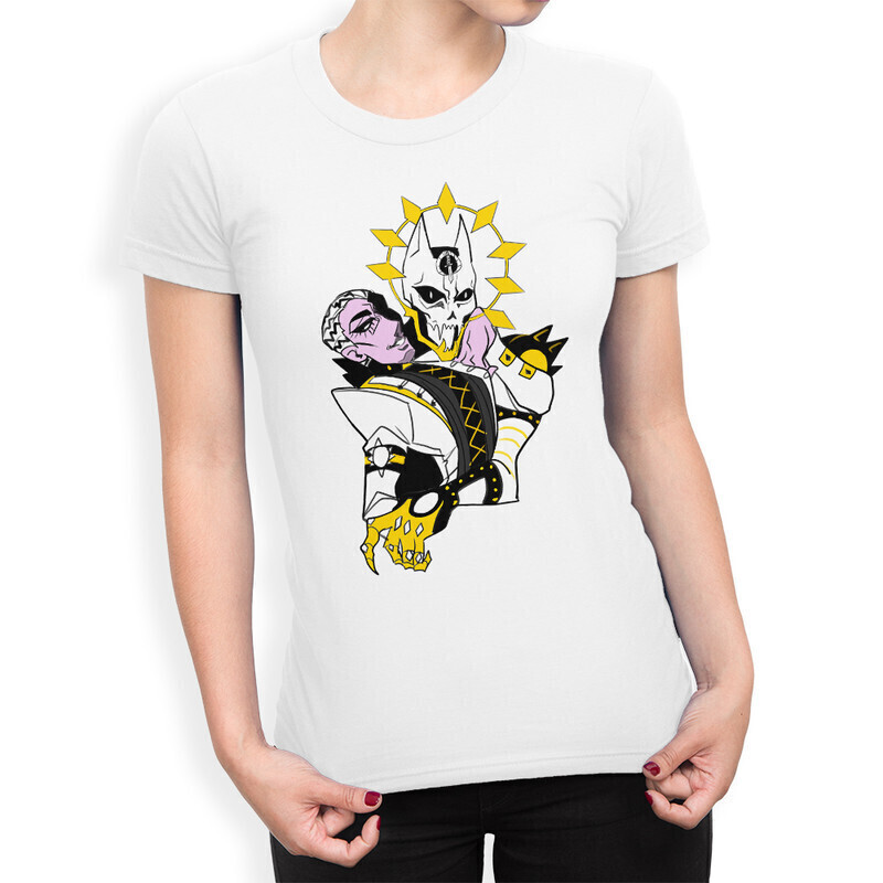 

Футболка женская Dream Shirts JoJo's Bizarre Adventure 10005211 белая XS, JoJo's Bizarre Adventure 10005211