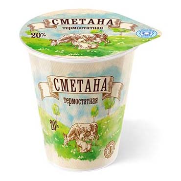 

Сметана Молоко термостатная 20% 270 г