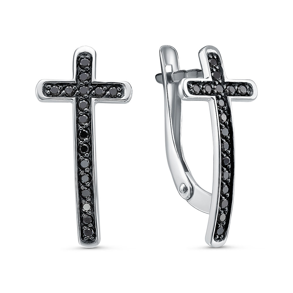 

Серьги из серебра ЯХОНТ Золотой 2730366, фианит, 2730366