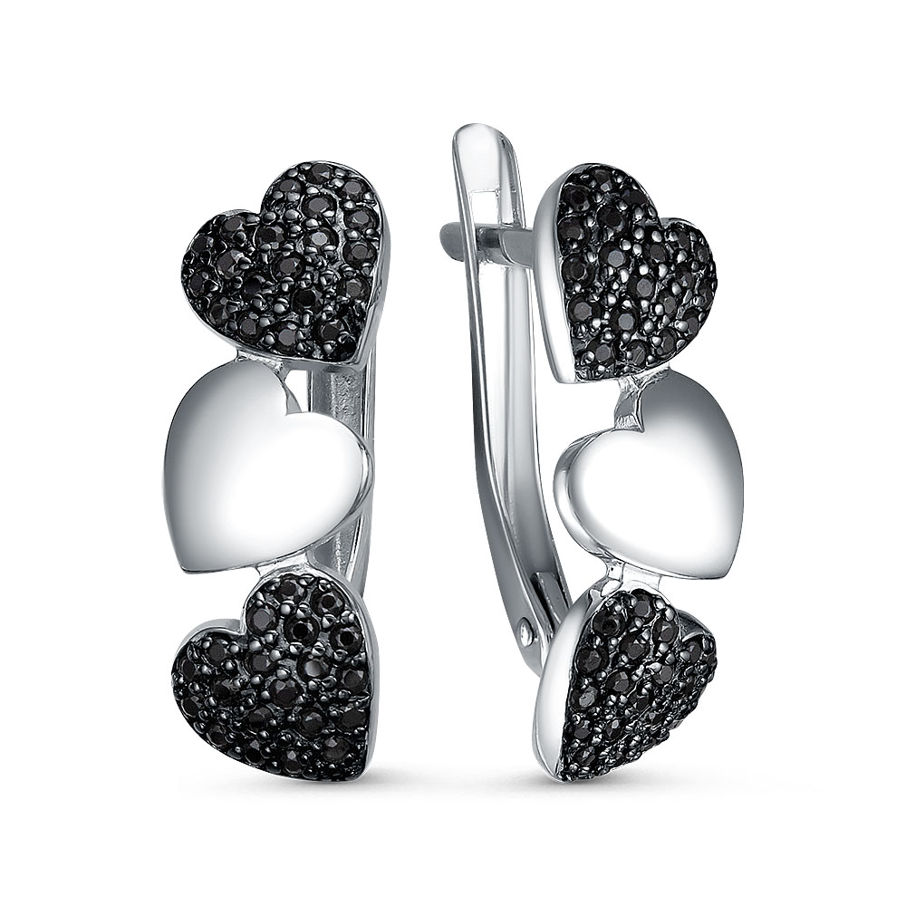 

Серьги из серебра ЯХОНТ Золотой 2730329, фианит, 2730329