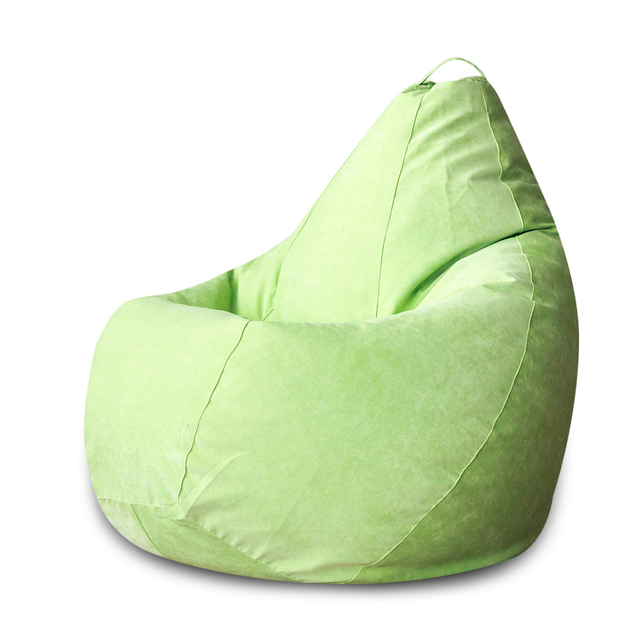 фото Кресло мешок груша салатовый микровельвет l, классический dreambag
