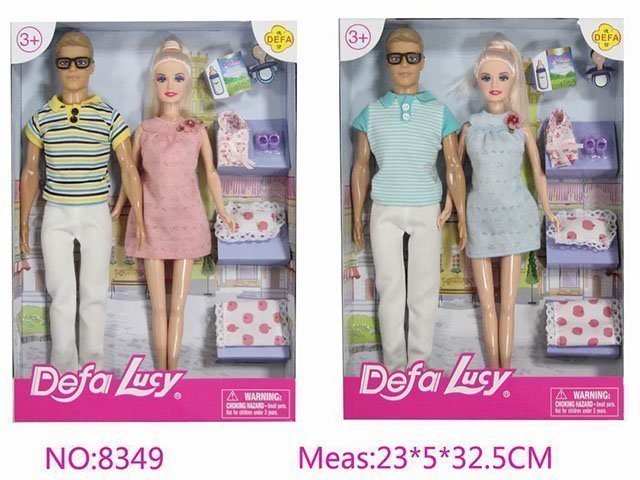 

Кукла 8349 Пара с аксесс. Defa Lucy