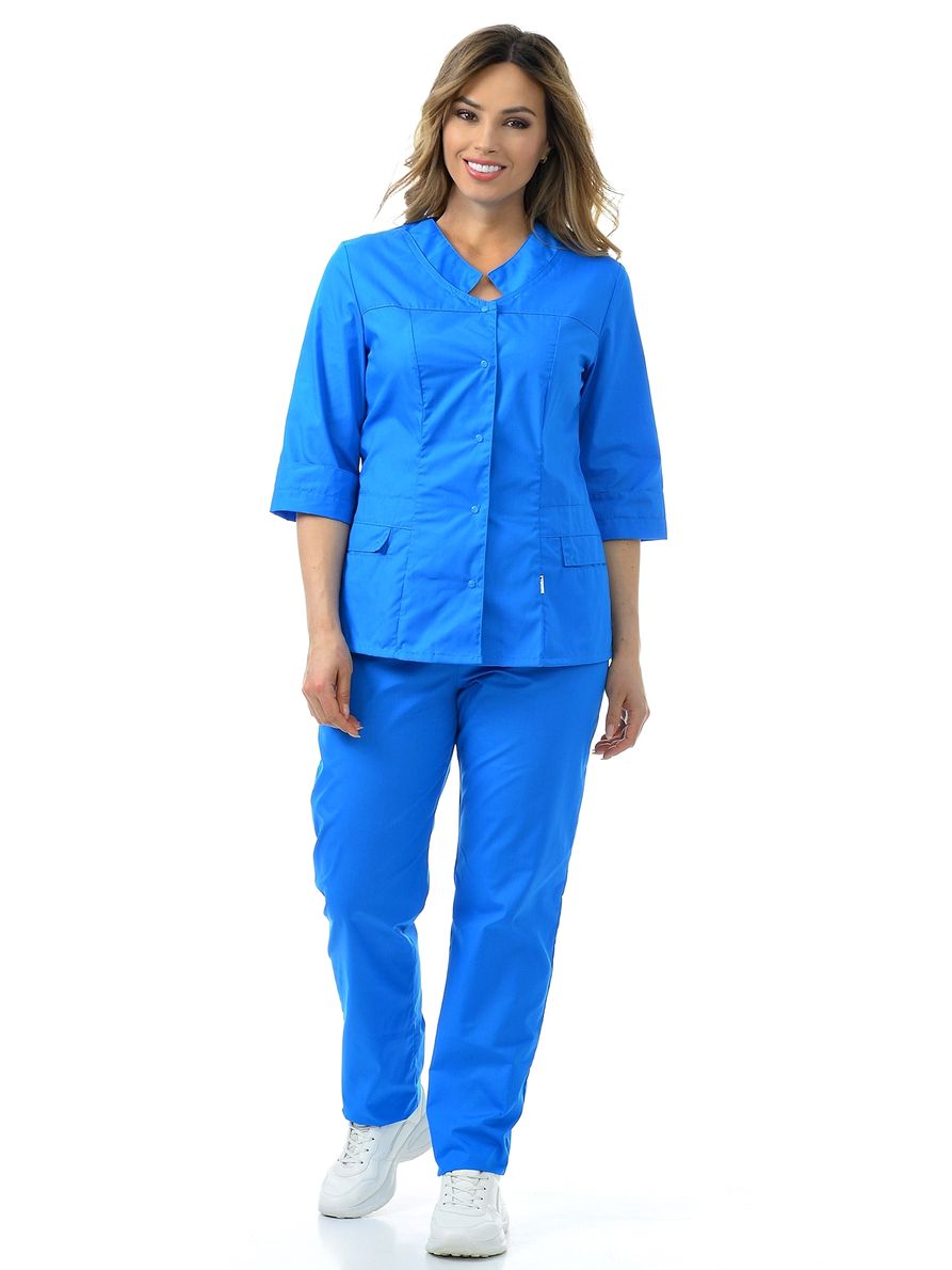 фото Костюм медицинский женский medicalwear милора 113 голубой 44 ru