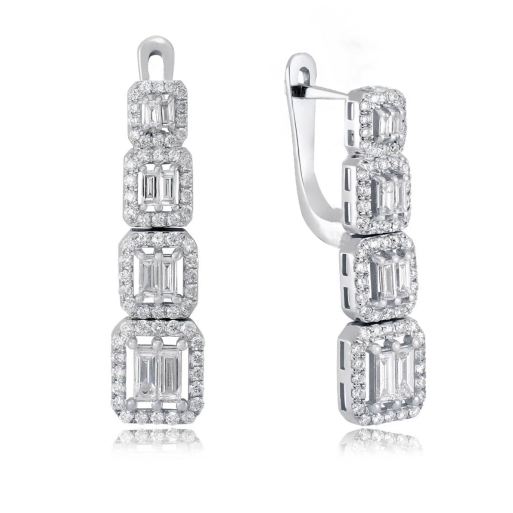 

Серьги из золота MOSTAR JEWELLERY MP01034-KP, бриллиант, MP01034-KP