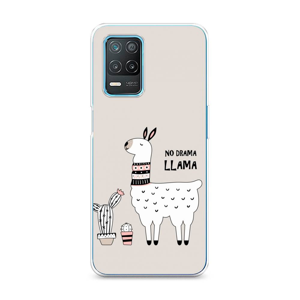 

Чехол Awog на Realme 8 5G/Narzo 30 5G "No drama LLama", Разноцветный, 257050-2