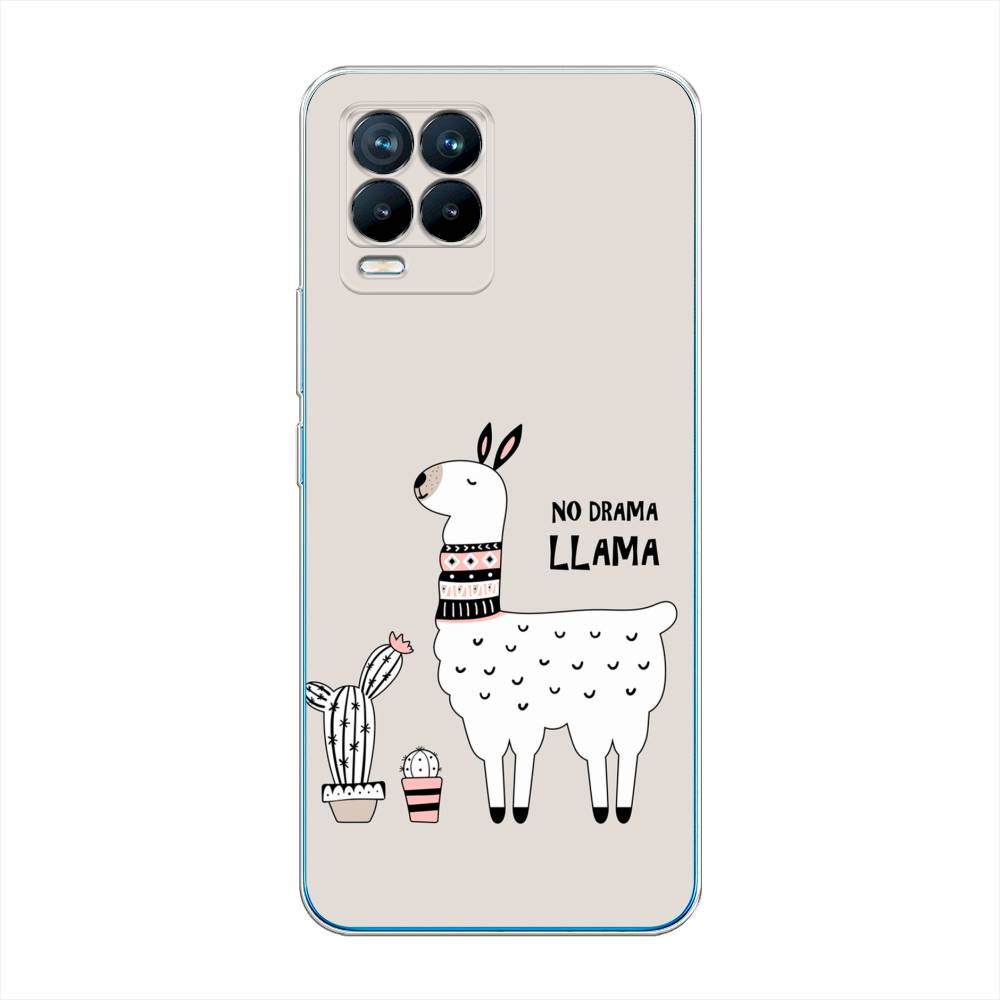 

Чехол Awog на Realme 8/8 Pro "No drama LLama", Разноцветный, 255550-2