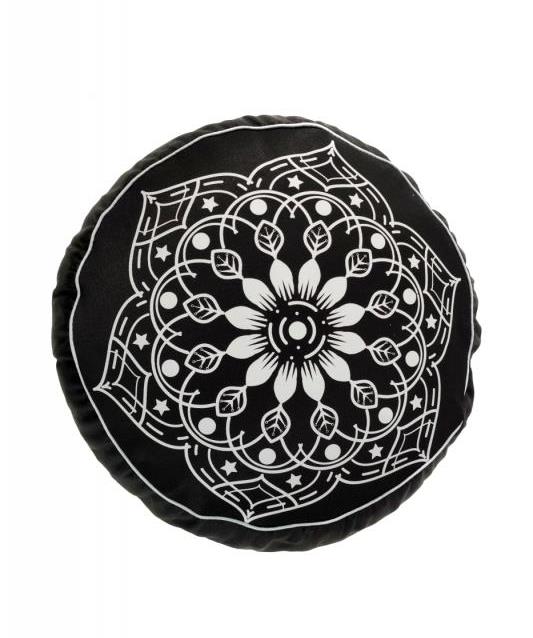 фото Подушка для медитации mandala black (2.5 кг, черный) ramayoga