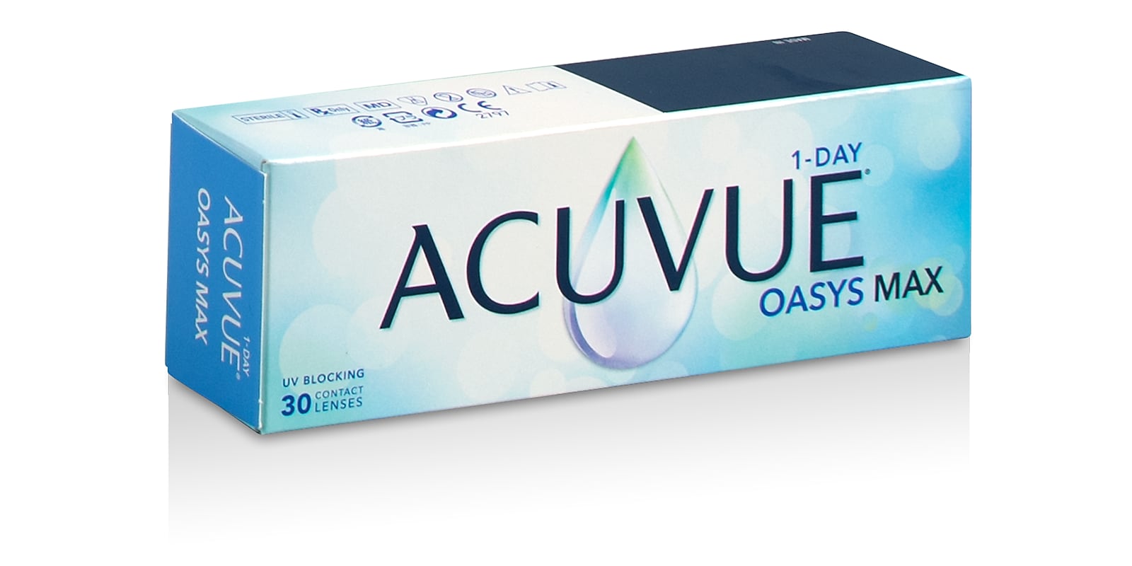 Контактные линзы ACUVUE OASYS MAX 1-Day 30 линз, R 9,0 SPH +5,50 600014619458