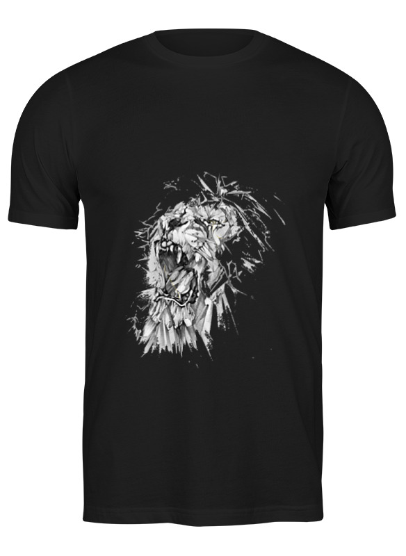 

Футболка мужская Printio Growl lion черная 2XL, Черный, Growl lion